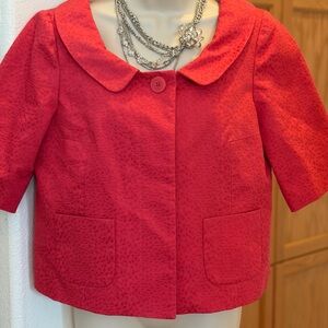 LOFT Pink Textured Jacket